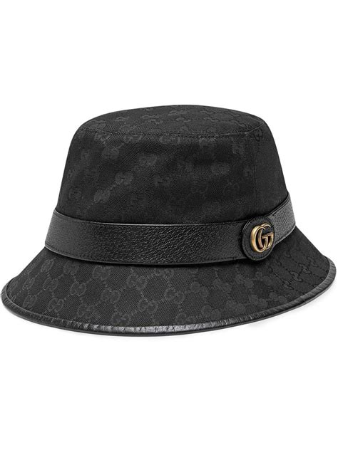 black gucci mens hat|gucci bucket hat men's.